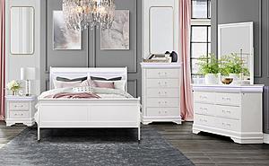 Charlie White Bedroom Set by Global Furniture