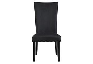 D03 Black Velvet Dining Chair by Global Furniture