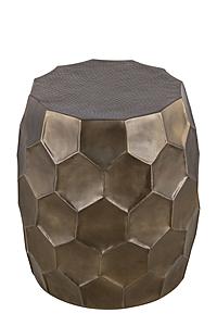 ET-101-25-18 Gold Metal End Table by Galaxy Furniture