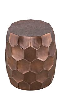 ET-101-45-18 Copper Metal End Table by Galaxy Furniture