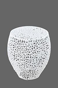 ET3403-18 White Side Coffee Table by Galaxy Furniture