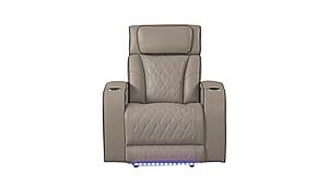 Fortuner Gray Faux Leather Recliner Chair by Galaxy Furniture
