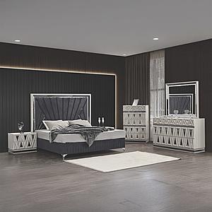 Lavita Gray Wood Bedroom Set by Galaxy Furniture