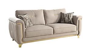 Leena Beige Upholstery Sofa by Galaxy Furniture