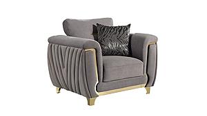 Leena Gray Chair by Galaxy Furniture