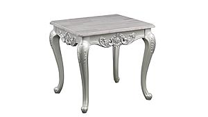 Melrose Champagne Wooden End Table by Galaxy Furniture