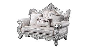 Melrose Champagne Upholstered Loveseat by Galaxy Furniture