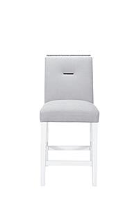 Monaco Grey/White Bar Stool by Global Furniture
