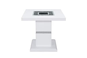 Monaco White End Table by Global Furniture