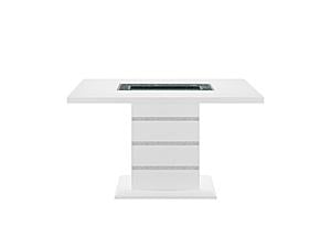 Monaco White Rectangular Bar Table by Global Furniture