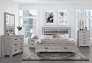 Nolan Grey Bedroom Set by Global Furniture