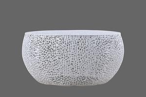 T3502-32 White Round Coffee Table by Galaxy Furniture