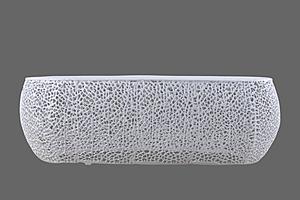 T3601-50 White Oval Coffee Table by Galaxy Furniture