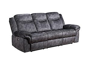 U2200 Domino Granite Power Reclining Sofa by Global Furniture