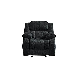U250 Ebony Manual Glider Recliner by Global Furniture