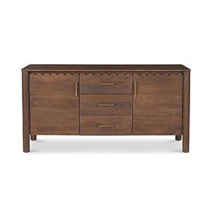 Wiley 3 Drawer Sideboard Vintage Brown by Moe's Home Collection