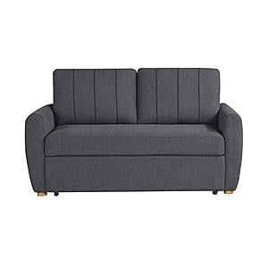 Serta&reg; Gleason Full Convertible Loveseat in Charcoal by Lifestyle
