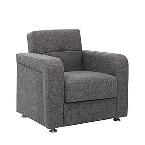 Harmony Gray Convertible Chair by Casamode