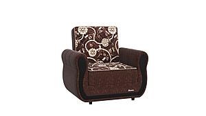 Havana Brown Chenille Fabric Armchair by Casamode