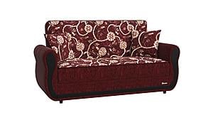 Havana Burgundy Chenille Fabric Loveseat by Casamode