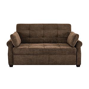 Serta&reg; Harper Queen Convertible Sofa in Brown by Lifestyle