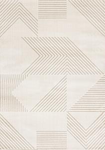 Hayden Cream Beige Contemporary Modern Geometric Rug by Kalora