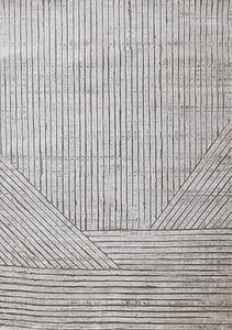 Hayden Grey Modern Lines Rug by Kalora
