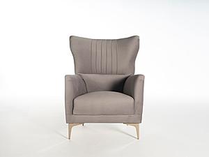 [Floor Sample] Carlino Accent Chair Napoly Gray by Bellona