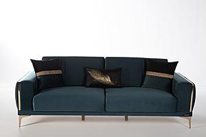 Carlino Loveseat Napoly Emerald Green by Bellona