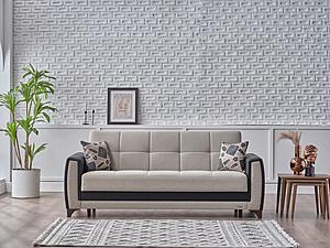 Dublin Boss Cream 3 Seat Sleeper Sofa by Bellona