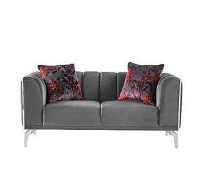 Gravita Loveseat (Deren Anthracite) by Bellona