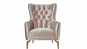 Plaza Accent Chair Lara Cream by Bellona