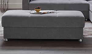 Vision Koopsi Gray Ottoman by Bellona