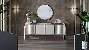 Gravita Ivory Marble Buffet by Bellona