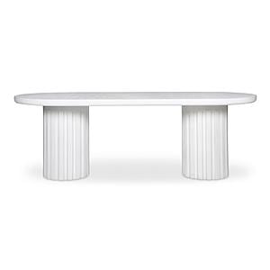 Eris Outdoor Dining Table White by Moe's Home Collection