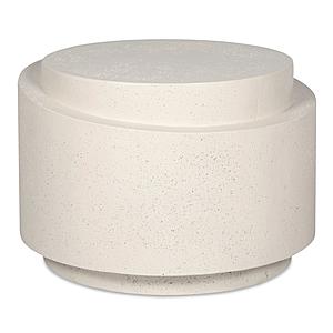 Cosmo Outdoor Accent Table Off White by Moe's Home Collection