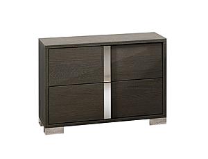 Alice Matte Gray Nightstand Left by J&M Furniture