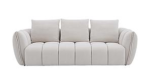 Lennox Off White Chenille Fabric Loveseat by J&M Furniture
