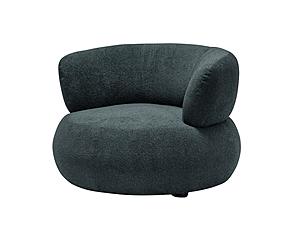 HF5512A Modern Fabric Armchair in Dark Blue by J&M Furniture
