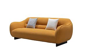 HF5009 Fabric Sofa in Yellow by J&M Furniture