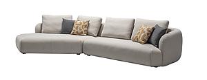 HF5510 Modern Fabric Sofa in Grey by J&M Furniture