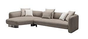 HF5516 Modern Fabric Sectional in Beige by J&M Furniture