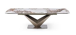 Pandora Marble Table Top Extension Dining Table by J&M Furniture