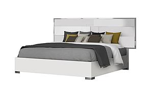 Infinity Premium Bedroom Set in White glossy by J&M Furniture