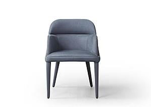 Baxter Fabric Arm Chair in Blue Grey (Set of 2) by J&M Furniture