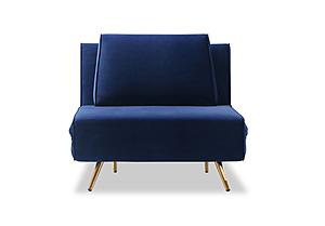 Julius Single Sofa Bed in Blue by J&M Furniture