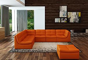 Lego 7 Pc Sofa Set in Pumpkin by J&M Furniture