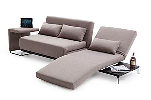 Premium Sofa Bed JH033 in Beige Fabric by J&M Furniture