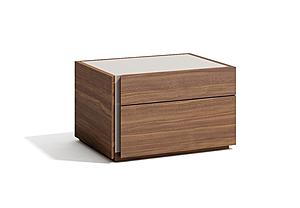 Porto Nightstand in Walnut by J&M Furniture