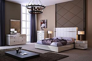 Paris Bedroom Set in White by J&M Furniture